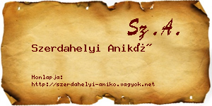 Szerdahelyi Anikó névjegykártya