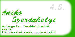 aniko szerdahelyi business card