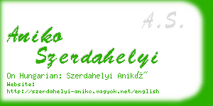 aniko szerdahelyi business card